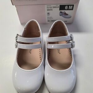 Christie & Jill White Kids Dress Shoes